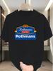 Herren Rothmans Racing Logo T-Shirt - Kurzarm Oberteil mit Racing Branding