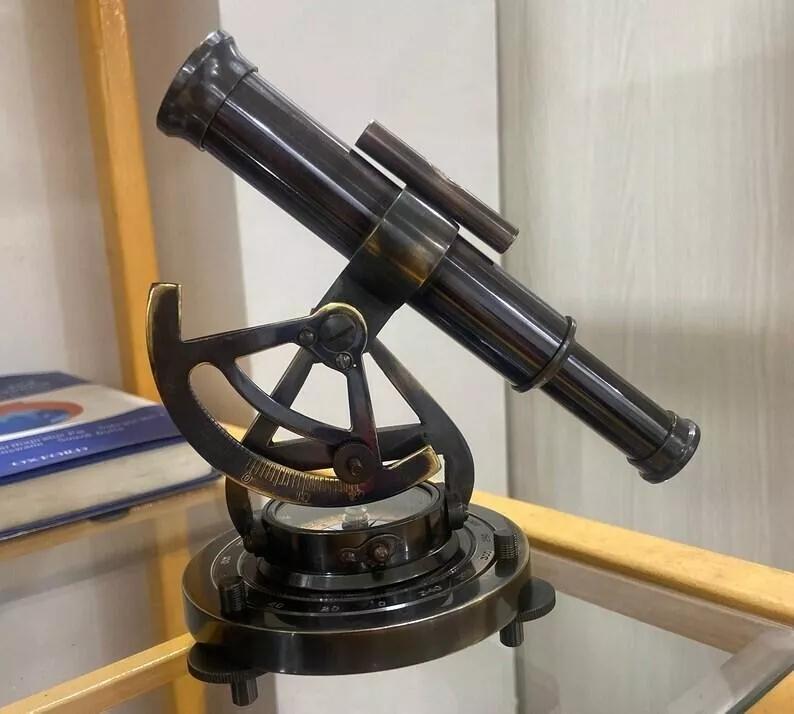 

Морской старый коллекционный антикварный телескоп Alidate с компасом в подарок