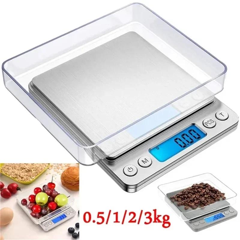 Digital Kitchen Scale Kitchen Measuring Scales Mini Pocket Precision Jewelry Electronic Balance Weight Gold Gram Scale Food Bar