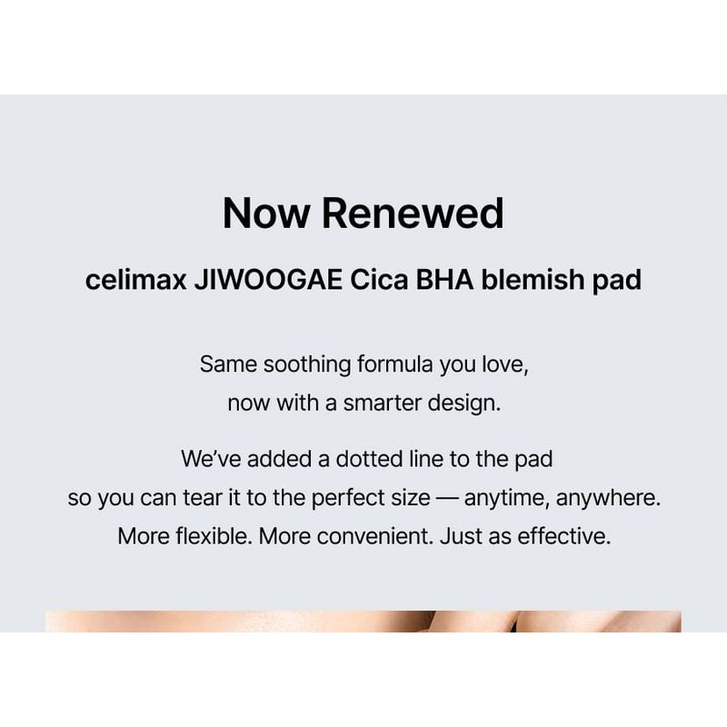 celimax - JIWOOGAE Cica BHA Blemish Toner Pad