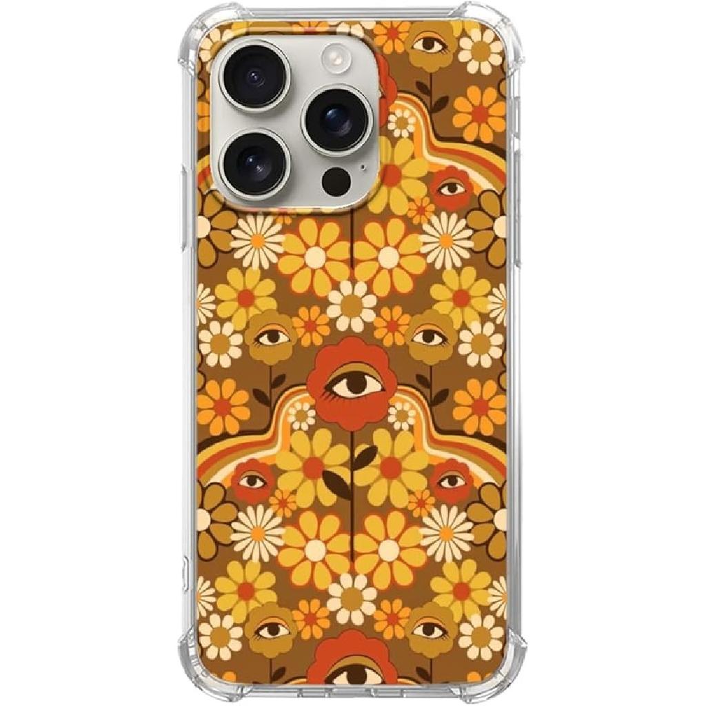 Vintage Celestial Sun Moon Star Pattern Collage Phone Case for iPhone 16 Pro, Aesthetic Space Planet Star Case for Teens Women Men for iPhone 16 Pro,