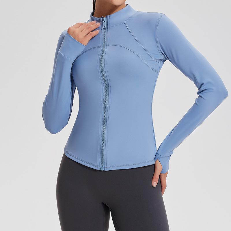 Lulu Women's Quick-Dry Yoga Jacket: Long Sleeve Cardigan for Running, Cycling, and Fitness - Perfect for Autumn and Winter