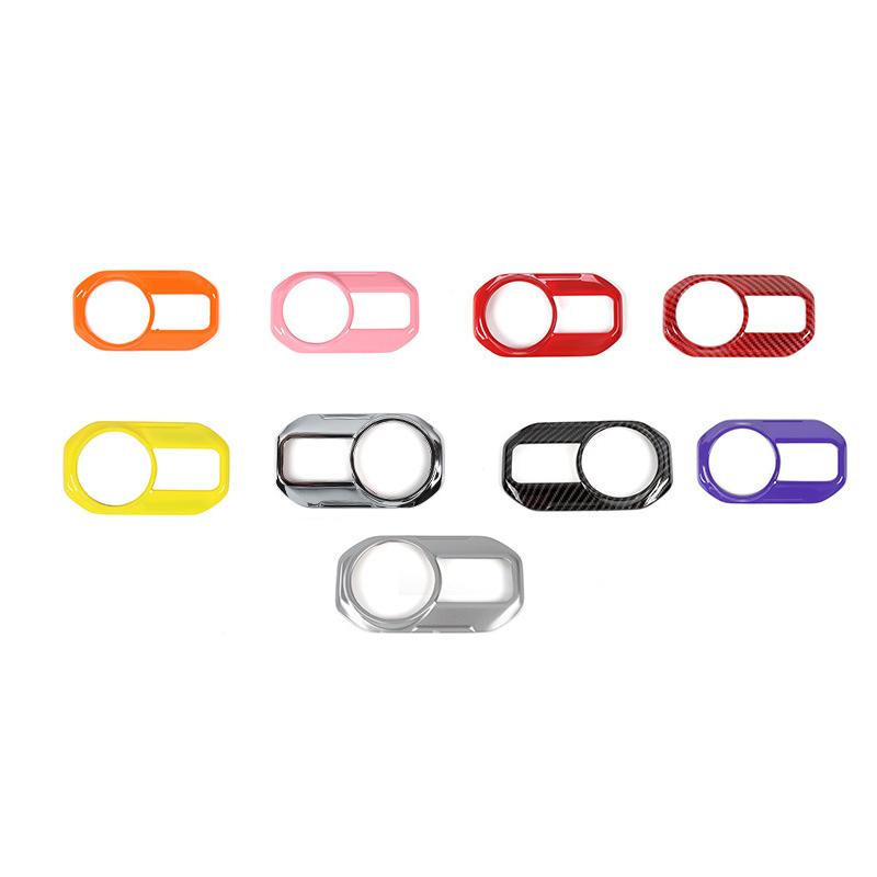 Car Headlight Switch Trim Button Decor Cover Stickers Styling Interior Accessories For Jeep Wrangler JL 2018+ Gladiator JT