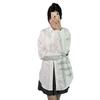 High version TB new thread stripe embroidery men's and women's casual high-end versatile women's long-sleeved shirt