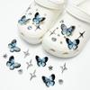 Shoe Charm Accessories Set Compatible with Ventilation Hole Shoes Includes Butterfly Star and Gemstone Designs for Custom Decoration