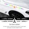 Laserové duhový Auto okenní grafika Body samolepka Autopříslušenství pro Mitsubishi Pajero Colt Delica Ralliart ASX