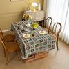 Retro Tablecloth Premium Dining Table Cloth Color Woven Jacquard Coffee Table Cloth Rectangle Tablecloth Geometric Cover Towel