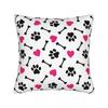 Colorful Paw Print And Bone Pillowcases Fashion Pillow Case For Sofa Bedroom Home Decor Comfy Pillow Cover