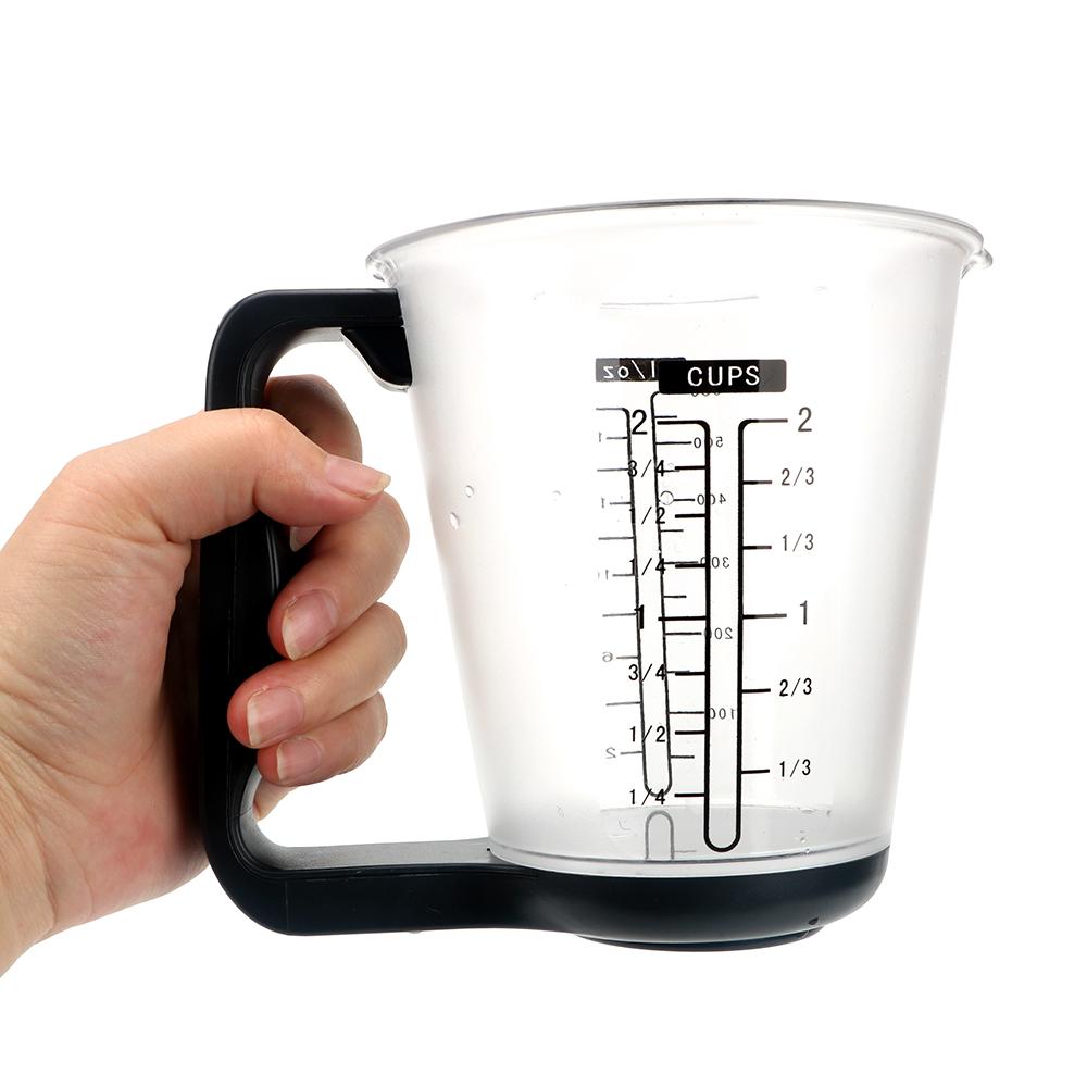 Temperature Measurement Cups with LCD Display Hostweigh Measuring Cup Digital Beaker Plastic Multifunction Kitchen Scales Electronic Tool
