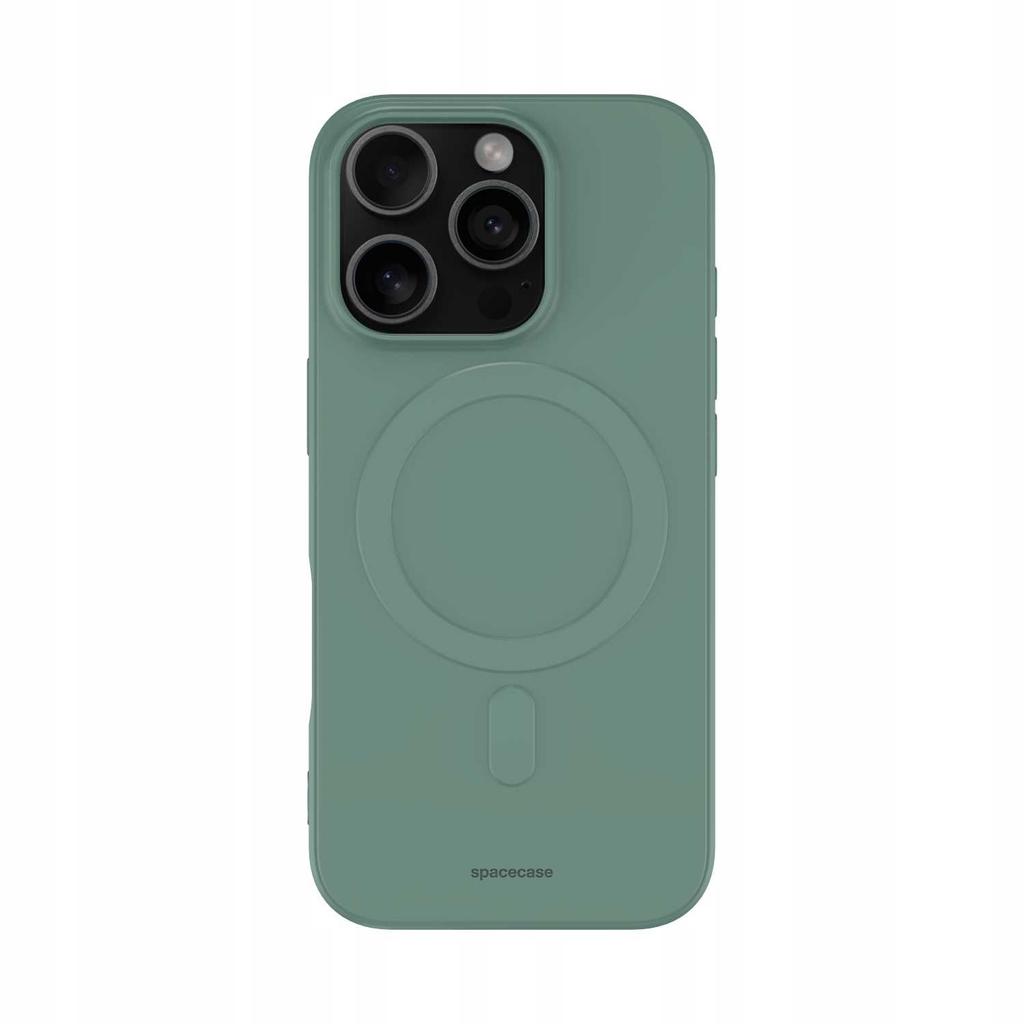 Sc Silicone Magnetic Case Iphone 16 Pro Dark Green