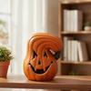 Spooky Pumpkin Ornament with Cutout Face | Speckled Orange Finish, JackO'Lantern Ornaments, for