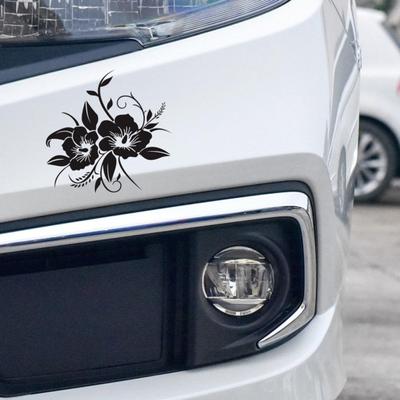 D-798 Reliable Car Wide Application Reflective Sticker Compact Colorfast Auto Reflective Flower Decal for Automobile