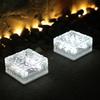 Solar Powered Solar Ice Brick Lights Rainproof Waterproof Outdoor Ice Rock Cube Lights Automatic Long-last Lighting