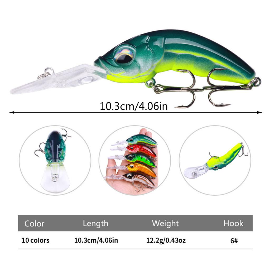 103mm Fishing Lures Mini Wobbler Fishing Lures Artificial Hard Baits Crankbait Bass Fishing Tackle Spinner Fishing Lures