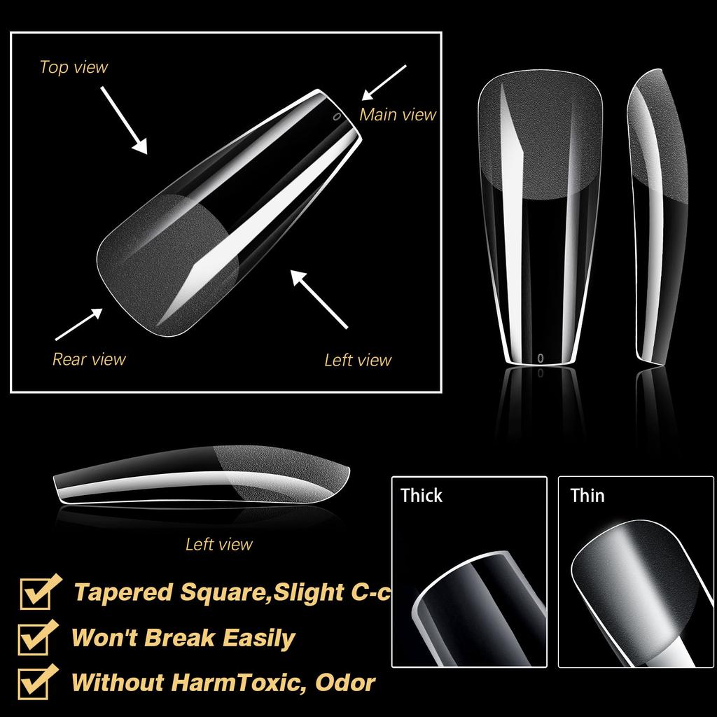 European And American Nail Art, Semi-Matte Nail Art, Seamless Fake Nail Box 480Pcs