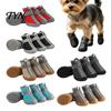 Waterproof Rain Boots for Dogs 4Pcs Non-Slip Dog Shoes, Breathable Mesh Boots, Outdoor Hiking Teddy Pet Paw Protectors Small Dogs, Walking And