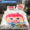 Rainbow Watermelon Adventure 3pcs K-pop Music Group Bedding set,Ideal for Bedroom, Dormitory,Including Duvet Cover And 2pcs Pillowcases,Fan Gifts
