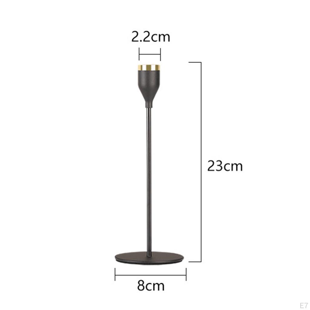 Candle For Taper Candles,Metal Decorative Candlestick Holder Wedding,Dinner,Party,Fit Pillar