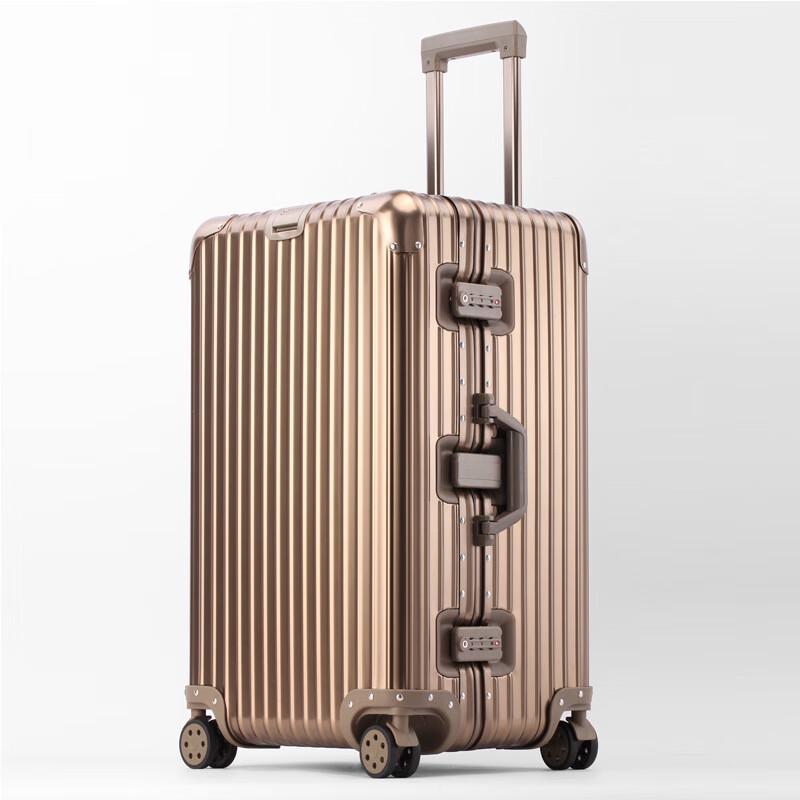 Aluminum-Magnesium Alloy Hardside Travel Suitcase 30 inch