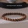 Hainan Green Qinan Agarwood Bracelet - Old Material Couple's Single Ring Buddhist Prayer Beads.