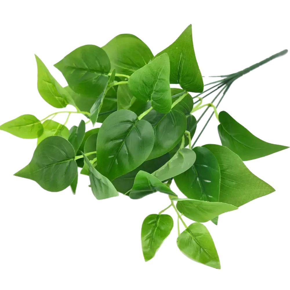 Simulation Pothos Monstera Persian Leaf Artificial Green Plant Wall Decor for Shopping Mall, Restaurant, or Bouquet Display.
