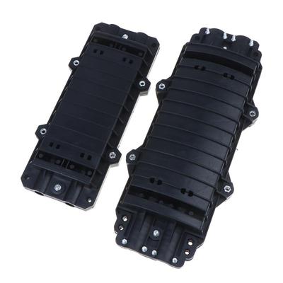 Fiber Splice Box 12/24 Core Fiber Optic Joint Box Cable 2 In 2 Out Outdoor Horizontal Waterproof Optical Fiber Splice Box Closur