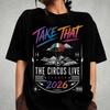 Take That the Circus Live 2026 Maglietta, Maglietta Tour Take That, T-shirt Pop Band Retrò