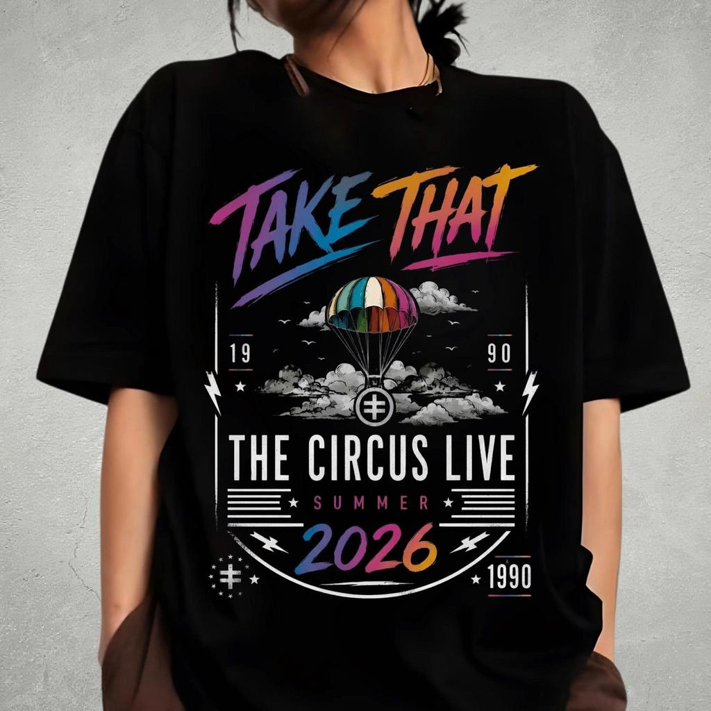 Take That the Circus Live 2026 Shirt, Take That Tour Tee, Retro Pop Band T-shirt