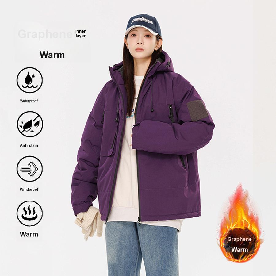 Women's Windbreaker Loose Casual Sports Brand Windbreaker Women's Hooded Puffer Jacket Windbreaker Jacket Women
