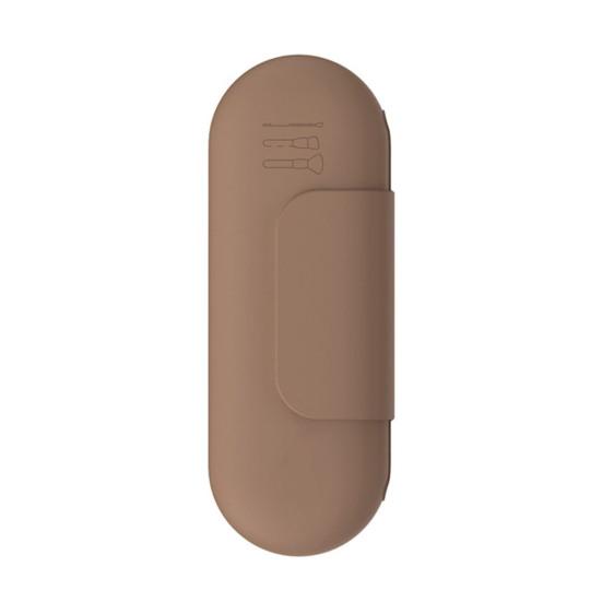 

Силиконовый держатель для кистей для макияжа, сумка для хранения, большая вместимость, портативный держатель для косметических кистей с магнитным замком