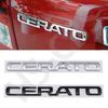 AAWS1 ABS CERATO Letter Emblem Rear Trunk Decal Tailgate Badge 3D Sticker Car Styling Nameplate Logo Decorative Decal Accessories