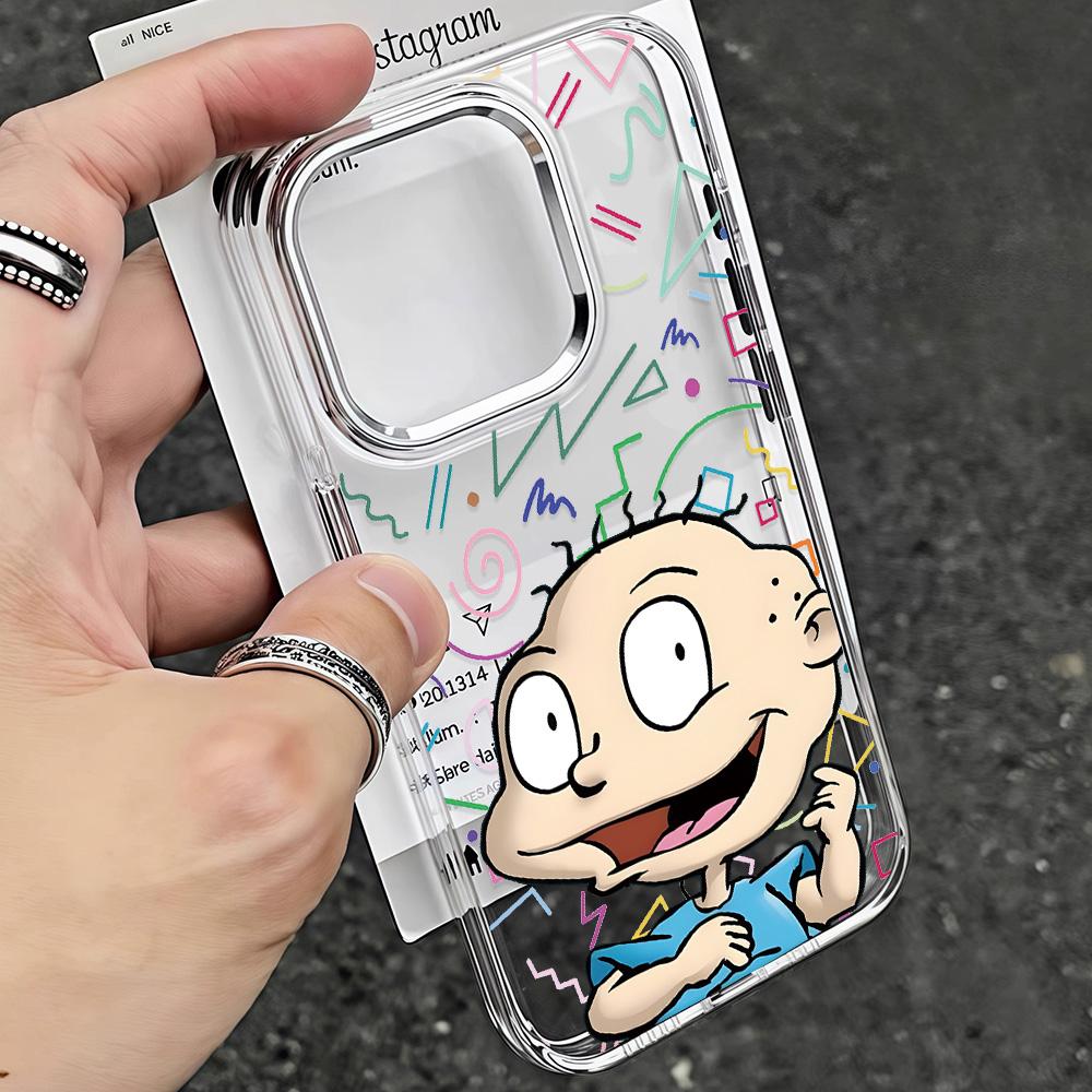Cartoon R-Rugrats Süße Handyhülle für Google Pixel 10 9 8 7 8A 9A XL Pro 4G 5G Transparente Weiche Silikon TPU Rückseite