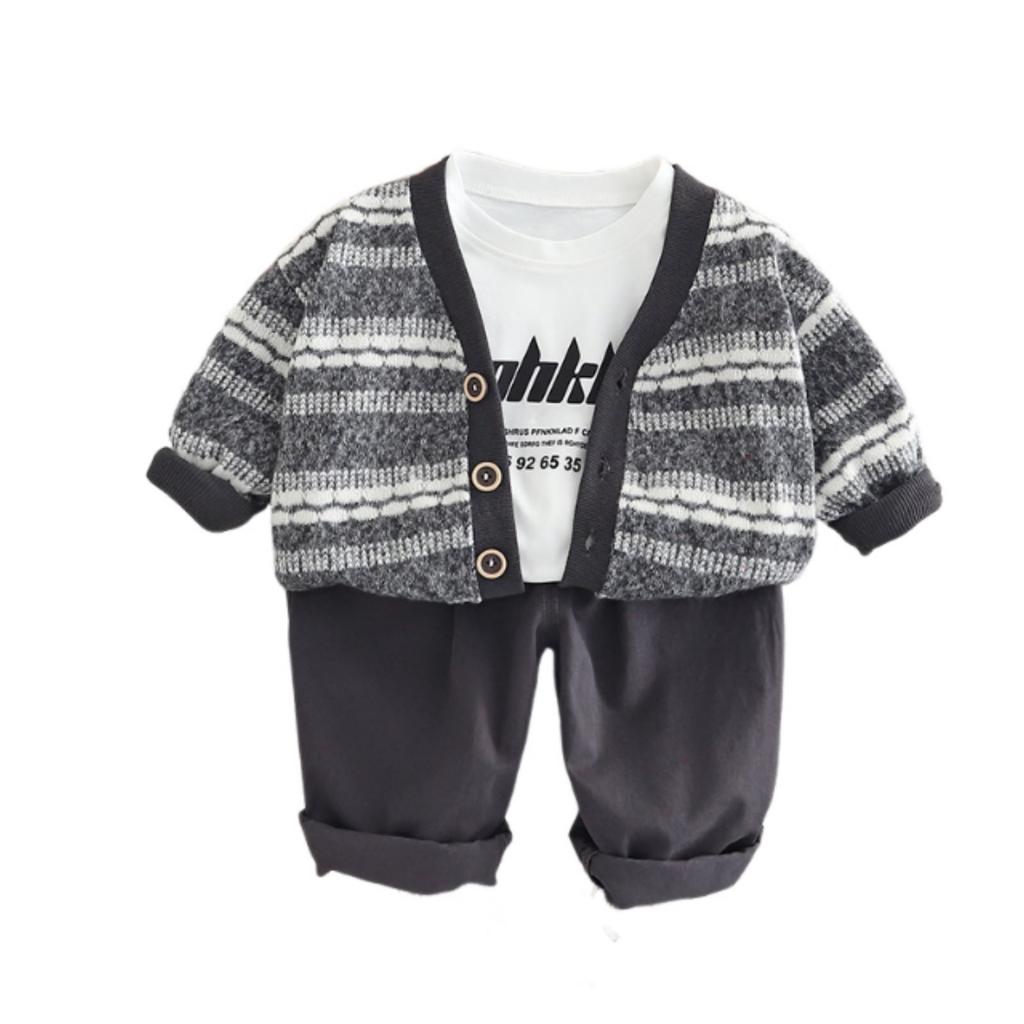 Uformelt langermet sett for barn, komfortable hverdagsantrekk