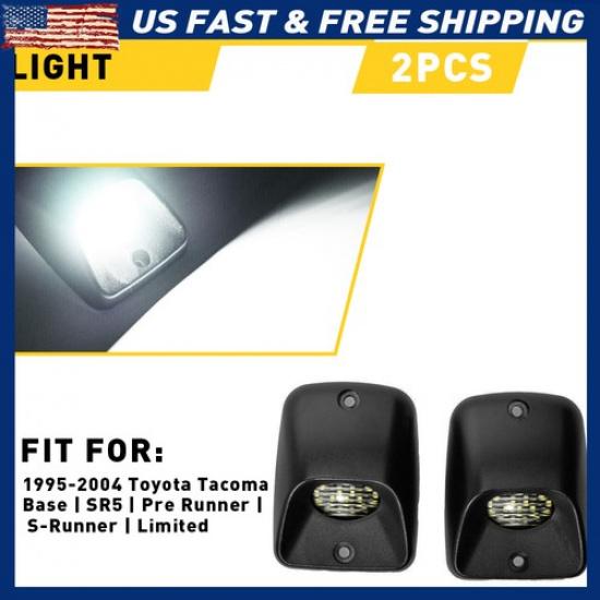 2Pcs LED License Plate RED Light OLED For Tube Toyota Tundra Tacoma 1995 96-2004
