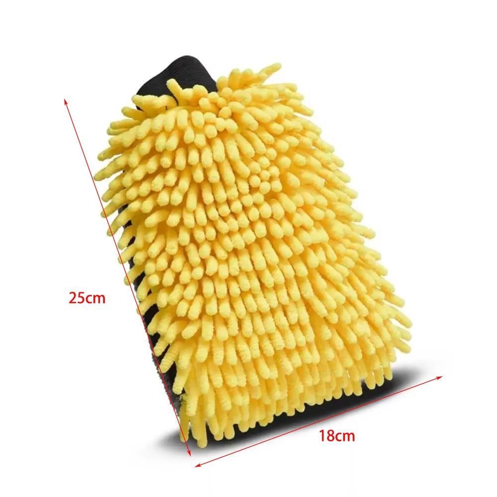 Soft Cleaning Glove Anti-scratch Car Wax Detailing Brush New Car Wash Glove  Car Supplies