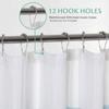 Waffle Waterproof Shower Curtain, Green Stripe Decorative Shower Curtain With Hooks, Waterproof Fabric Bathroom Shower Curtain