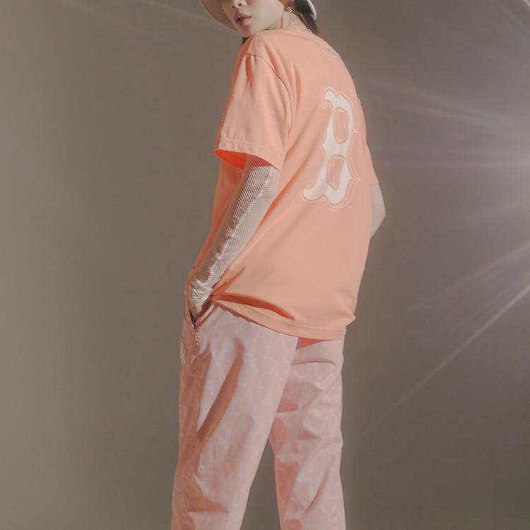 New MLB Set-in Sleeve T-Shirt Unisex Pink 31TS03131-43P