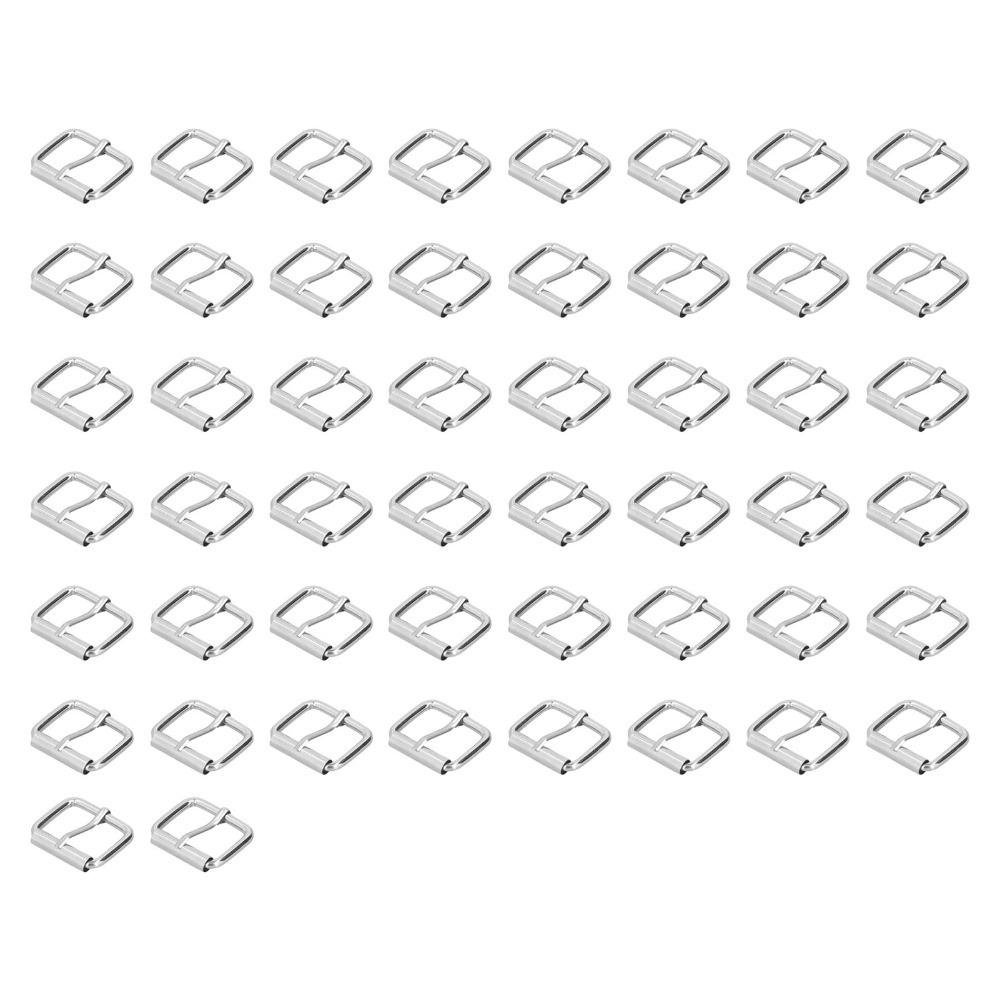 50pcs Metal Roller Pin Buckle 3.5x25x20mm Size Adjustable Pin Buckle For Leather Crafts