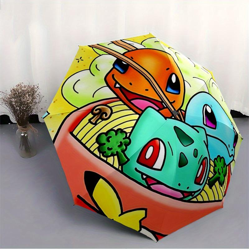 1pc Pokémon Automatic Open/close Folding Portable Umbrella with 8-Rib Structure for Women/Men, All-Season Use  a0901045
