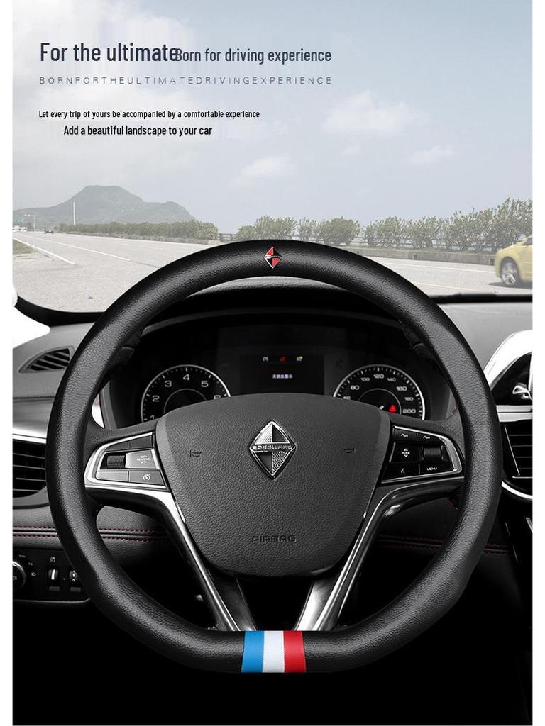 Non-Slip Genuine Leather Steering Wheel Cover for Borgward BX7 BX5 BX3