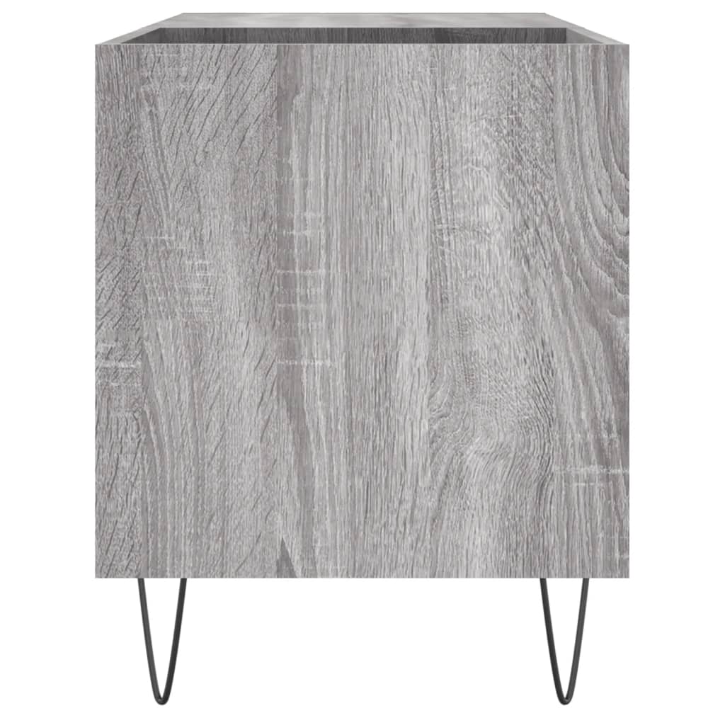 Record Cabinet Gray Sonoma 85 x 38 x 48 cm Engineered Wood