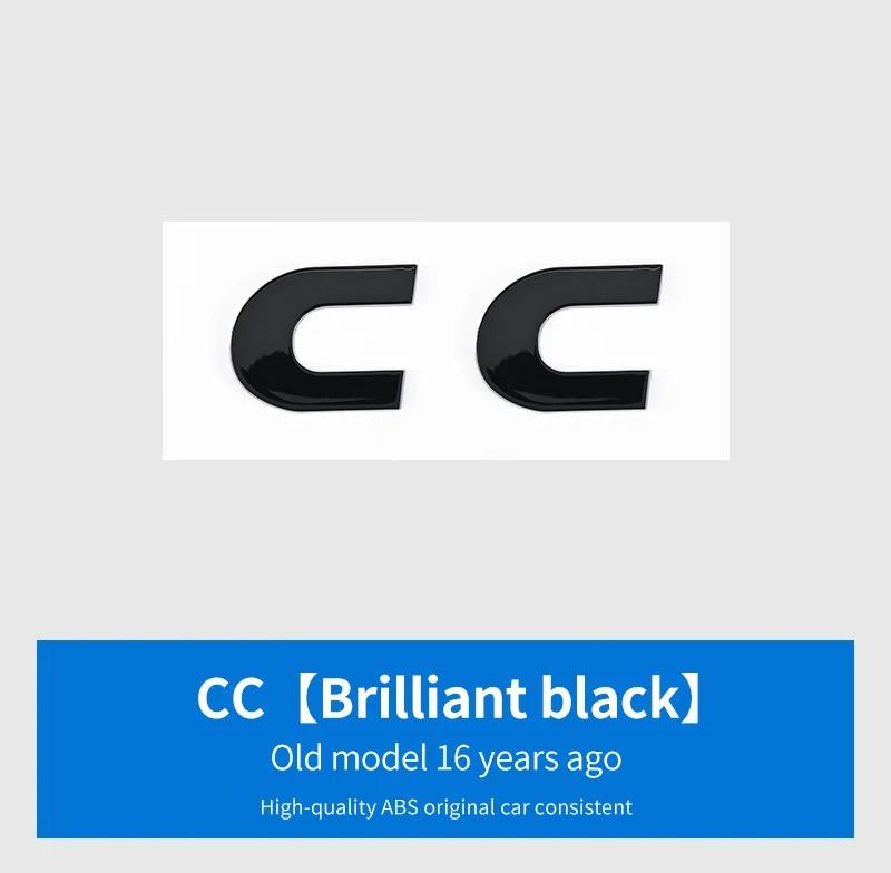 For VW For Volkswagen GTI/CC/V6/V8/Caddy/Jetta/Lavida specific ABS plastic trunk badge sticker silver black decorative label w