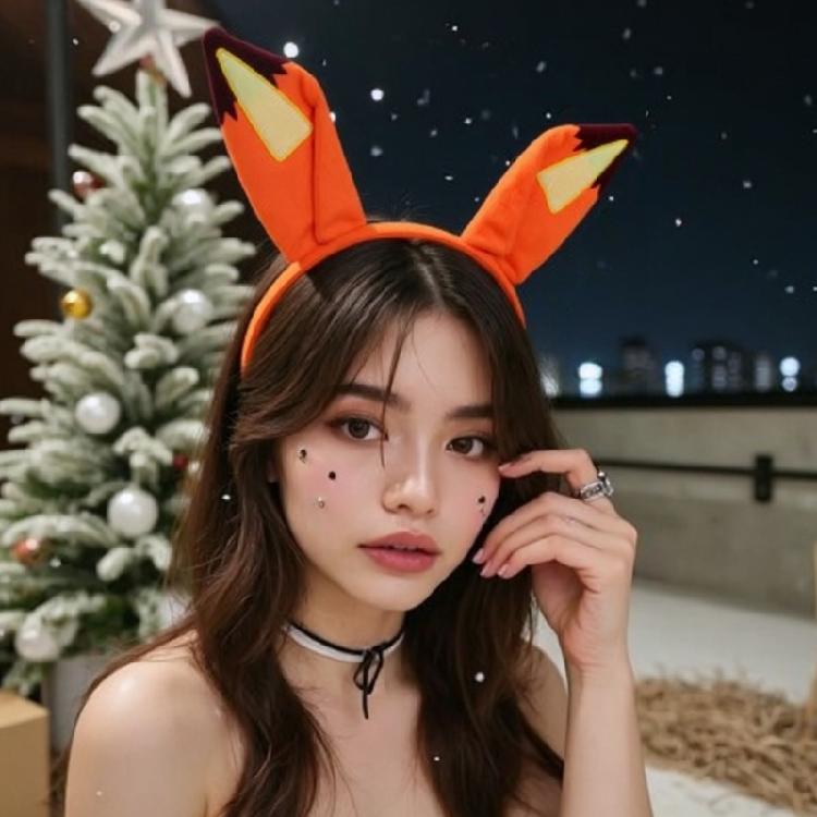 Liščí kostým Čelenka s uchy Opakovaně použitelná látková uši Čelenka do vlasů Kreslený doplněk do vlasů Pro divadelní představení Ozdoba na tématickou párty