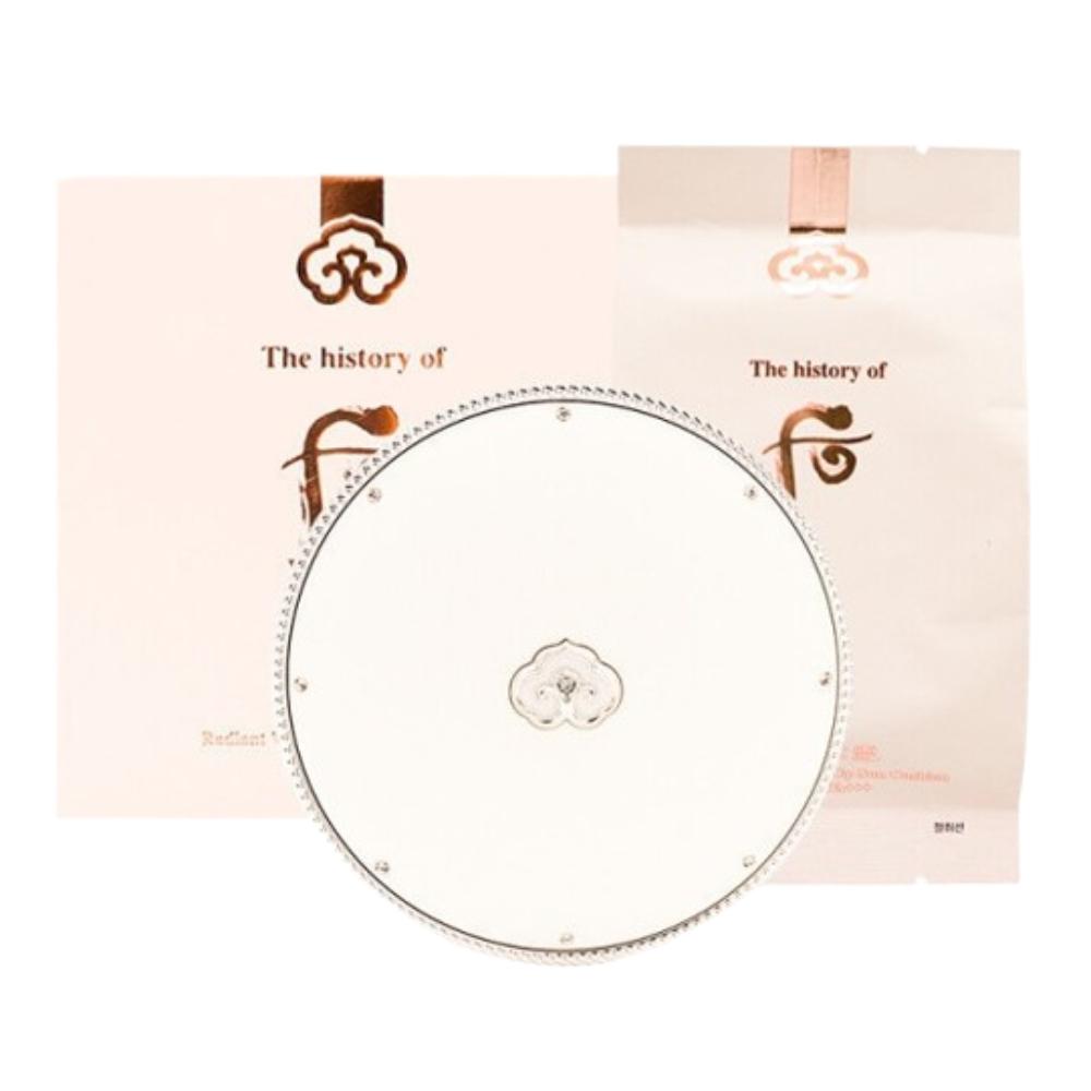 The history of whoo Gongjinhyang Seol Cushion Solaire Éclaircissant Blanc Éclatant SPF50+ PA+++ 13g + Recharge 13g Cushion Coréen de Protection UV K-Beauty