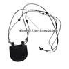 Fashionable Leather Necklace Bag for Earphone Protective and Coin Holding Perfect for Outdoor Activities Daily Use