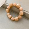 Acrylic Irregular Square Round Beaded Bracelets for Women Colorful Geometry Resin Bangles Simple Hand Jewelry Accessories