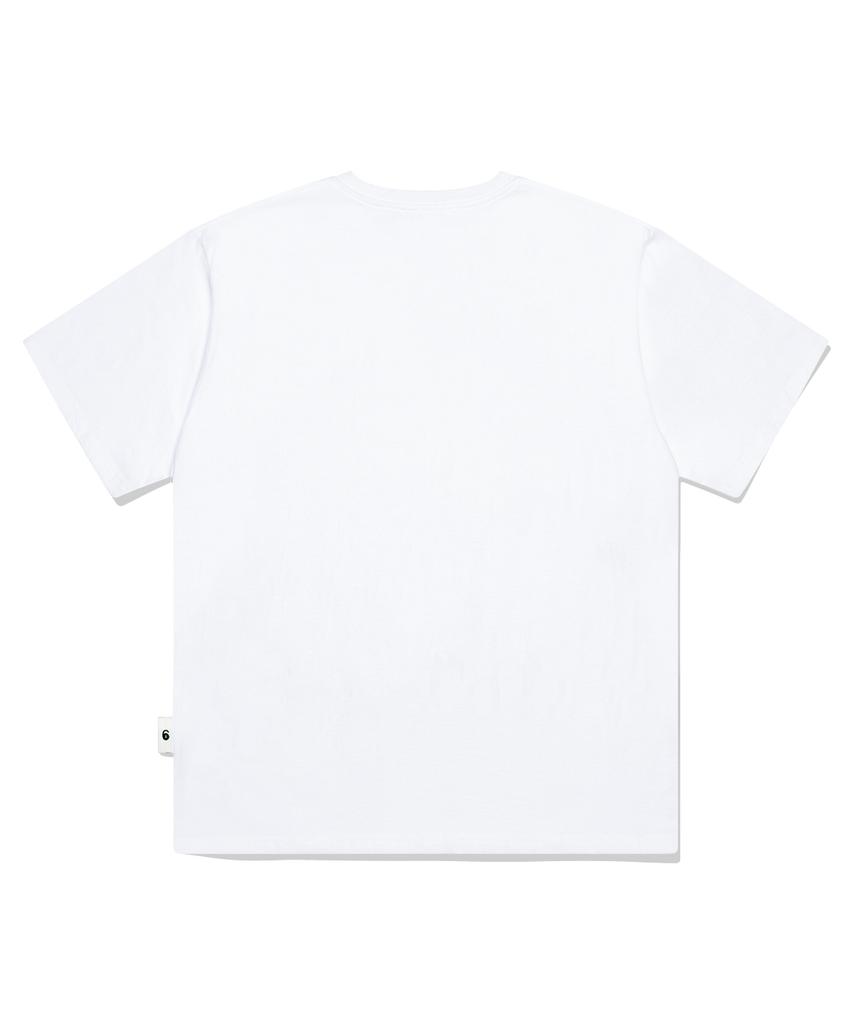 ESCAPEFROM Yes Tomato Print Oversized Short Sleeve T-Shirt White