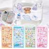 Cute Sweet Cartoon Relief Sticker Creative Exquisite Layer 3D Stereoscopic Sticker, Envelope Card Sealing Sticker