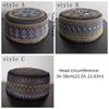 Turban Hats Ethnic Style Islam Flat Cap Breathable Round Embroider Bonnet Beanie Comfortable Thin Ramadan Hat Ethnic Male