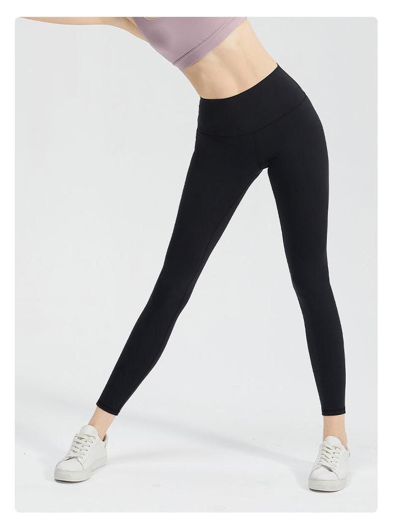 Women's High-Waist Yoga Pants - Elastic, Hip-Lift, Tummy-Control Fitness Leggings for Running